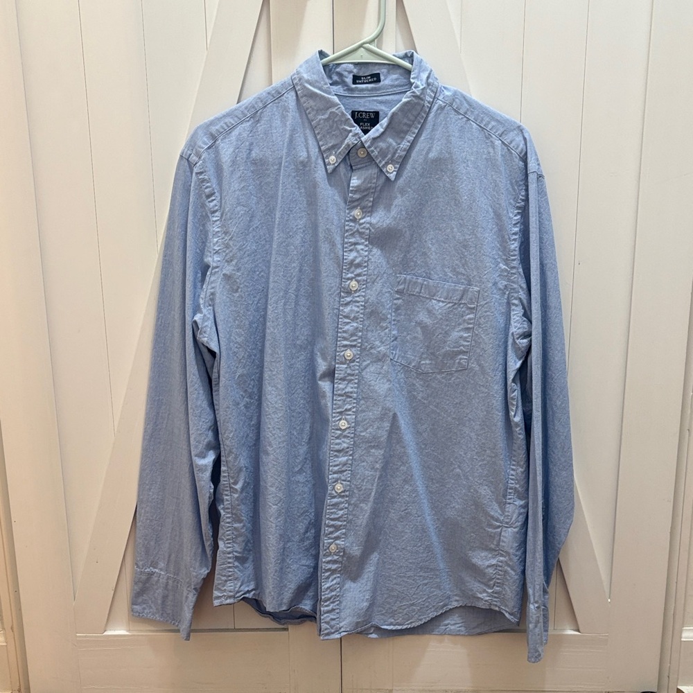 J. Crew Factory Light Blue Casual Button Down Shirt